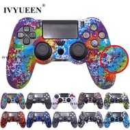 IVYUEEN Anti Slip Silicone Protective Skin Case For PlayStation 4 PS4 DS4 Pro Slim Controller Thumb Stick Grip Caps