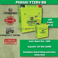 PAWAKI YTZ8V-BS Gel Battery 12V 8Ah (AGM) – Untuk R25 / X-MAX / MT25 – 100% Original