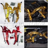 YAMAHA Y15ZR Y16 V1 V2 RACING FOOTREST SET CNC ALLOY Y15 PEDAL GEAR BRAKE KAKI DEPAN BELAKANG FRONT 