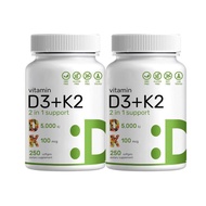 ✅TK Hot Product D3+K2Vitamin 2 in 1 Virgin Coconut Oil Complex 250 Soft Capsules Diet AD415 #.