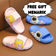 [LAST CALL] JISOOBABY AA-168 Cute Character Girls' Rubber Sandals PRINCESS&ASTRONOT