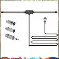 FM Radio  FM F-Head Sheep Horn  for Car FM TV Radio Station 75 Ohms F Female to TV3.5 Mono