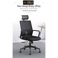 Ergonomic High Back Office Boss manager Mesh Chair with Headrest Curved Tear Resistance High Density Cotton Cushion Seat