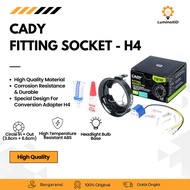 H4 Socket Lamp Fitting H6 to H4 Mini Biled PNP Glue Complete Adhesive FS1 - CADY