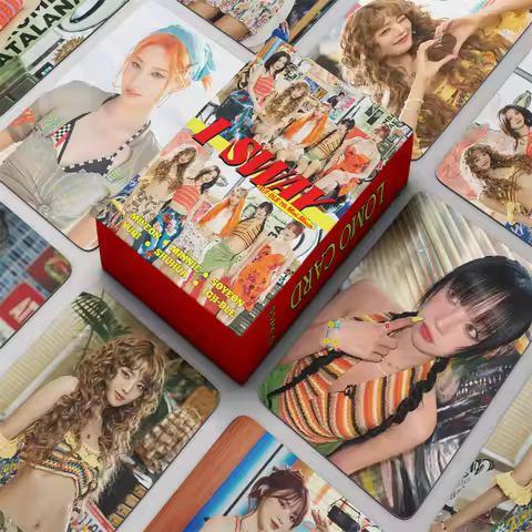 55pcs/set KPOP GIDLE Album Klaxon LOMO Card SONG YUQI MINNIE SHUWAH I SWAY Beautiful Photo Collectio