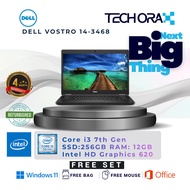 Dell Vostro 14-3468 | intl core i3 7th Gen @2.40 GHz | 12 GB RAM | 256 GB SSD | MS Office 24 |