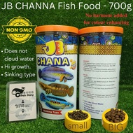 CC Pets Story| JB CHANNA Fish Food - 700g. No cloud water. Hi growth. Sinking Type. No added for colour enchancing