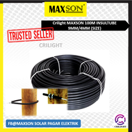 Crilight MAXSON Insultube 100M 9mm/4mm untuk penebat wayar pagar elektrik antara tali dan tiang cont