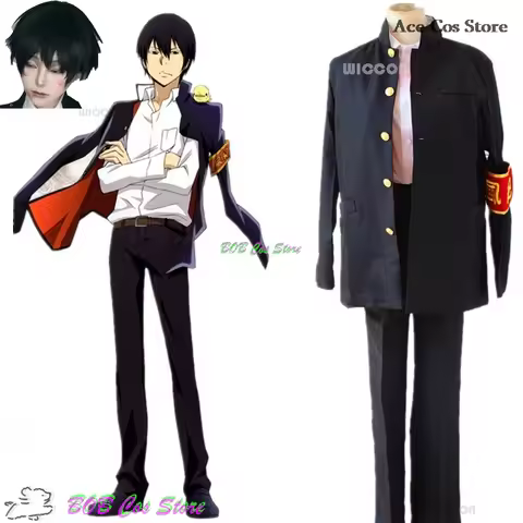Anime HITMAN REBORN Hibari Cosplay Kyoya Hibari Cosplay Costume Wig Cute Halloween Party Men Women U