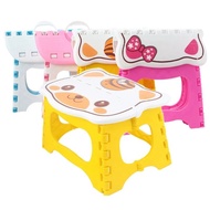 Cartoon Plastic Folding Chair Small Bench Portable Handle Small Folding Bench Small Bench