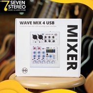 Baru Wave Mix4Usb 4 Channel Input Mixer Audio
