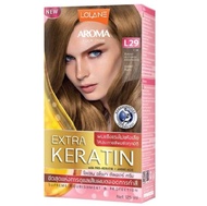 Lolane Aroma Extra Keratin(125ml.)[โฉมใหม่] โลแลน อโรมา คัลเลอร์ ครีม L29 สี บลอนด์ประกายทองเหลือบทอ