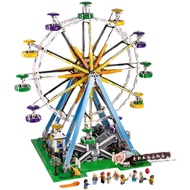 China Building Block Ferris Wheel Amusement Park 10247 Creative Street View Architecture Series Asse