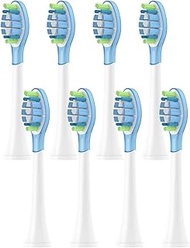 8Pcs Replacement Brush Heads,Compatible for Philips, HX6064 HX6930 HX6730 Sonic Electric Toothbrush 