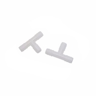 Barbed T-Tube Chicken Water Nipples Connector Rabbit Waterer Connector 8mm Connecting Pipe