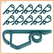 100 Pcs Gutter Clips Hanging Solar Lights Outdoor String Hook Lamp 5.00X2.10X0.40CM Green Pp  huyish