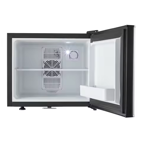 Thermoelectric Wine Cooler Hotel Fridge Mini Bar with Lock 20L Black