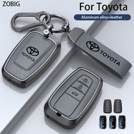 ZOBIG 2024 New Zinc alloy Sport Key Cover Case fit for Toyota CHR Prado Camry Altis Avalon RAV4 Revo Hilux Fortuner Corolla Cross  Prius Innova Alphard Accessories