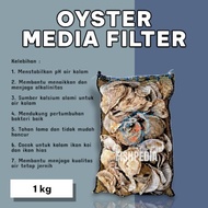 Oyster filter media 1kg - aquarium filter media - koi pond filter media