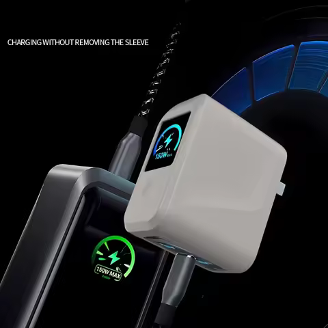 Silicone Cover for Anker Prime Charger,（160W 3Ports Smart Display）360° All-round Protection Dust Pro