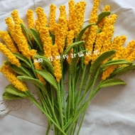 MZB 1 Piece Finished Product Handmade Simulation Wheat Ear Simulation Rice Pastoral Gift Opening Pro