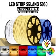 SMD 5050 LED STRIP LIGHTS 1 ROLL (100M) WATERPROOF INDOOR OUTDOOR DECORATION LIGHTS