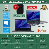 Laptop Baru 3Juta-an Murah Lenovo Winbook 100e - Windows 10 - Intel