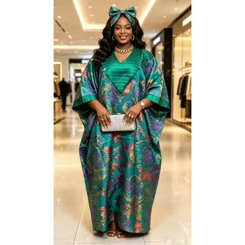 African Dresses for Women Traditional Africa Clothing Dashiki Ankara Gown Abayas Robe Muslim Kaftan 