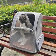 Cat Bag Outing Bag Portable Cat Backpack Pet Bag Cat Backpack Lightweight Foldable Large Capacity Br