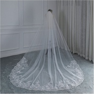 Bridal Veil Korean Style Large Trailing Wedding Veil Sequin Lace Wedding Veil