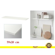 IKEA-BURHULT Shelf, white 59x20 cm(shelf only)