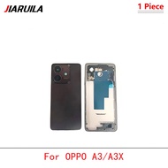 LCD Housing Front Middle Frame For OPPO A3 A3X With lens Back Cover Case Battery Door Housing Replac
