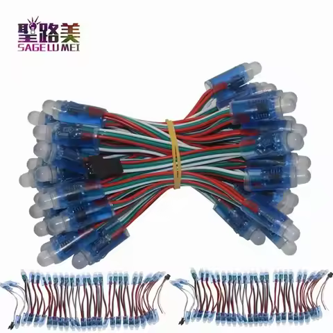 1500pcs DC5V WS2811 Pixel String F12mm 2811 IC LED Module Pixel Light IP68 Waterproof RGB Full Color