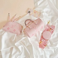 Louis Vuitton 粉紅色 Papillon BB 手袋 圓筒 LV包