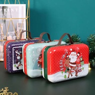 Christmas Gift Tin Box Chocolate Candy Children Cookie Biscuit Box Cake Snack Gift Box Empty Box