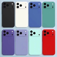 For Apple iPhone Air 17 Pro Max Case Liquid Soft Silicone Silky Touch Phone Back Cover For iPhone 17