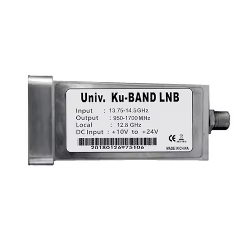 Ku Band Single Polarity LNB 12.8GHz for Project with High Gain and Low Noise Division Home Video Equ
