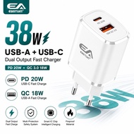 VIVO IPHONE 38W USB-A + USB-C Charger EASTWIN AN-T68 Fast Charger PD 20W QC 3.0 18W Fast Charging Ad