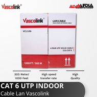CABLE LAN VASCOLINK CAT 6 UTP INDOOR GREY LAN CABLE CAT6
