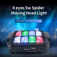 8x5W mini spider light lampu lead disco panggung Lampu DJ Kepala Bergerak Mini Spider DMX512 Light P