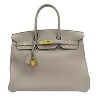 斑鳩灰 Togo牛皮 Birkin 35 柏金包 手提包 A刻 金扣【HERMES 愛馬仕】