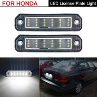 2Pcs For Honda Civic EJ EG EK Coupe/Hatchback/Sedan CR-X Del Sol Integra SJ White LED Number License