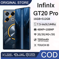 (COD+Original) lnfinlx GT20 PR0 Telefon Android 7.5 inci skrin besar RAM 16GB+ROM Bateri 512GB 7000m