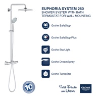 GROHE 26114002 EUPHORIA SYSTEM 260 SHOWER SYSTEM WITH BATH THERMOSTAT