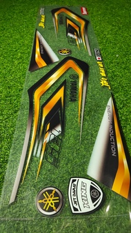 Striping Rx King List Transparan Bening Variasi abu gold kuning