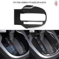 ZR รถแผงเกียร์ภายใน-กรอบสติกเกอร์ Shift Knob Trim Fit สำหรับ (ไดรฟ์ขวา) Honda Fit/jazz 2014-2018รถอุปกรณ์ป้องกัน