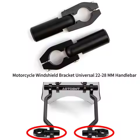 Universal 22-28 MM Handlebar ABS Windshield Windscreen Bracket for Kawasaki Z400 Z650 Z900 RS Ninja