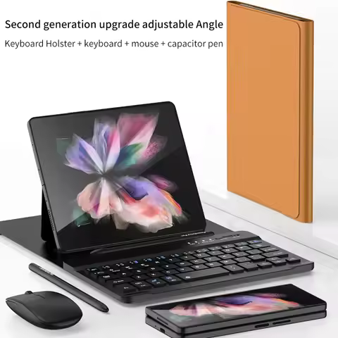 Wireless Keyboard for Honor Magic V3 5G Vs3 V2 RSR Vs2 Vs Ultimate Folding Holder Leather Case Keybo