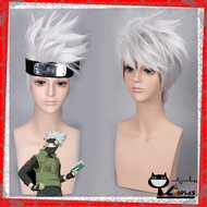 [sẵn] Wig/tóc giả cosplay Kakashi - Naruto màu trắng bạc [Miu Cosplay]