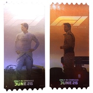 Flashing Ticket F1 The Movie 2025 F1 The From SF Cinema Collectible The F1 Brad Pitt Pit